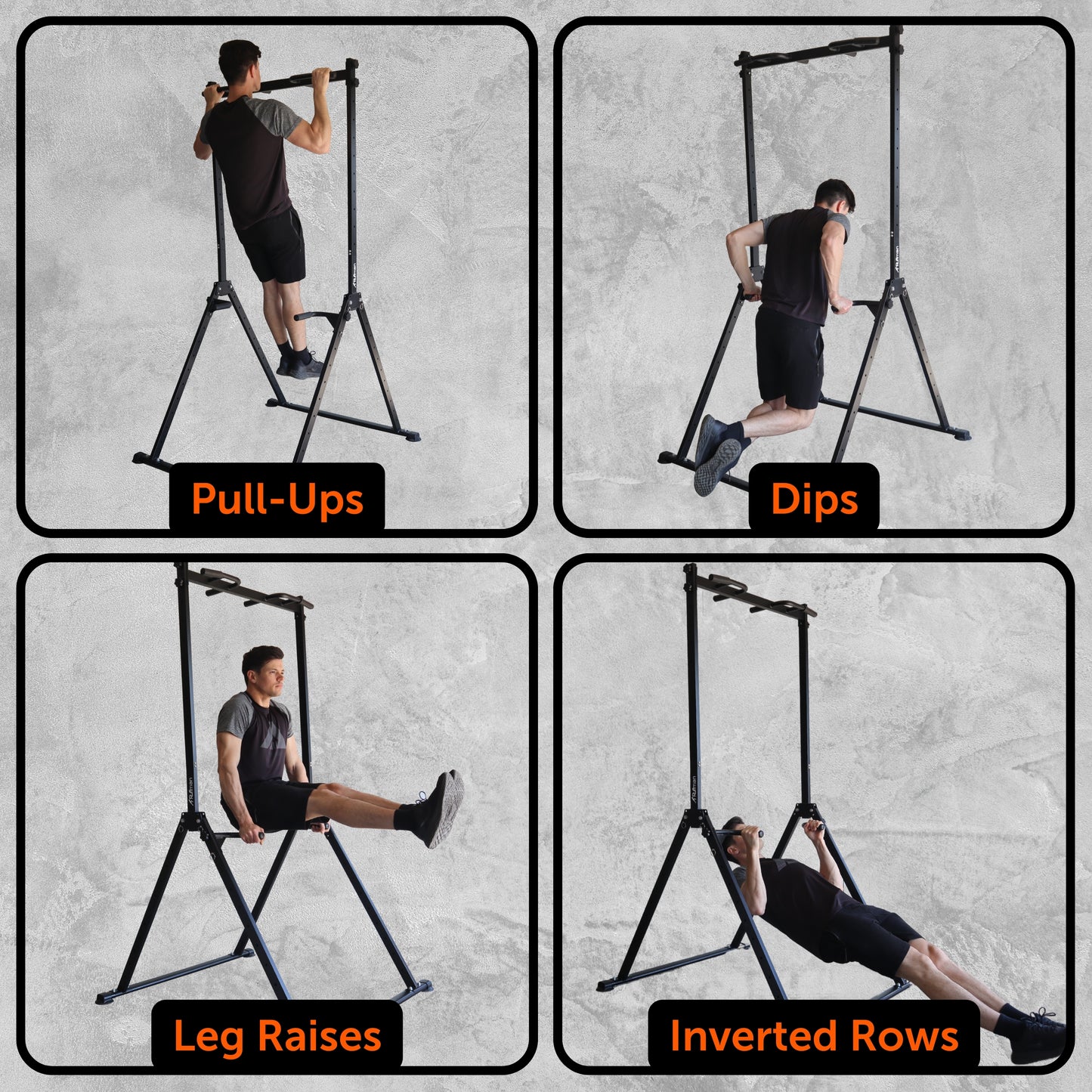 Pull up station opvouwbaar - FPT115 - Power tower - Pull up bar - Dip station
