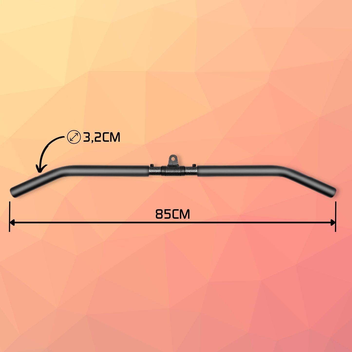Ruffman Lat pulldown stang - handgreep
