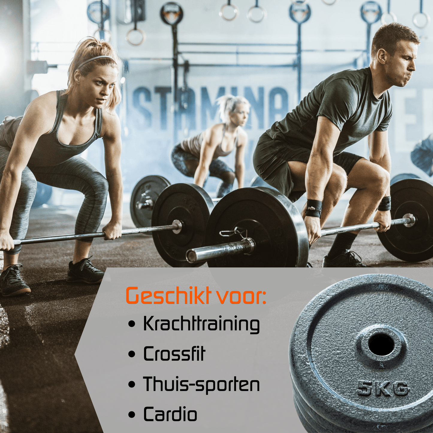 4x5kg halterschijven set - 20kg