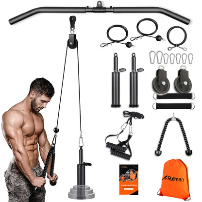 Fitness kabelsysteem XXL - katrol - triceps touw – krachttraining - lat pulley - krachtstation