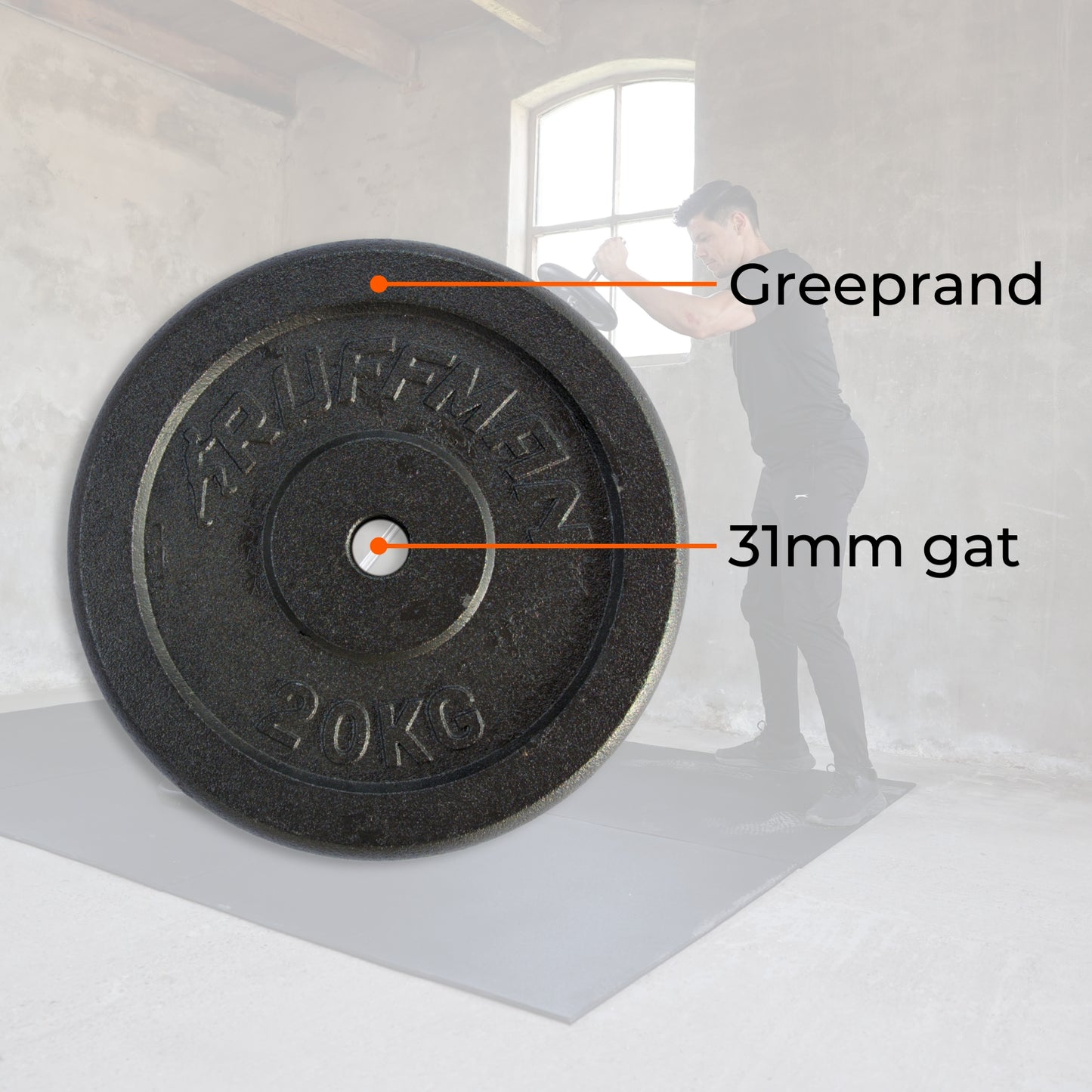 20kg halterschijf