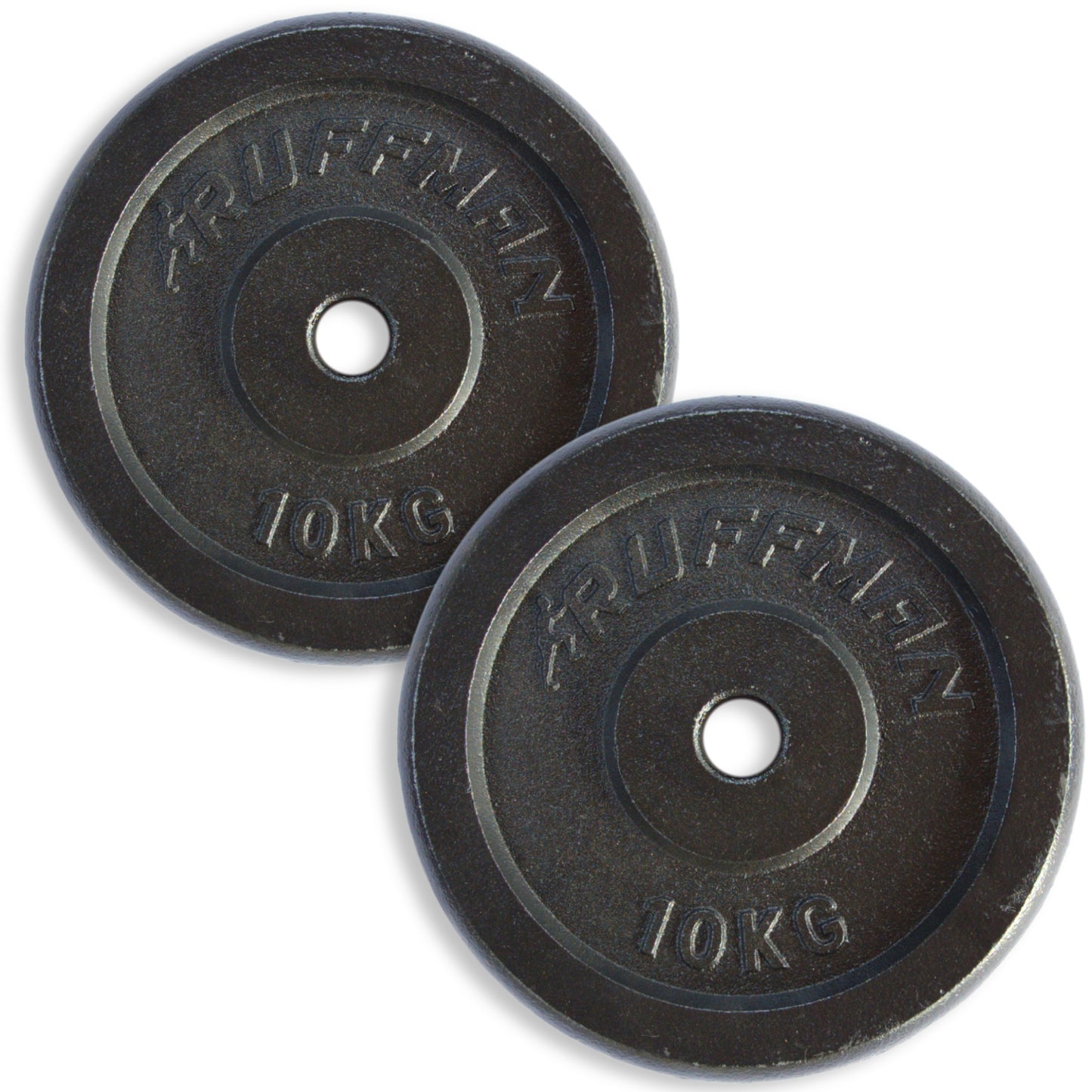 2x 10kg halterschijven set - 20kg - gietijzer - 30mm