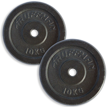 2x 10kg halterschijven set - 20kg - gietijzer - 30mm