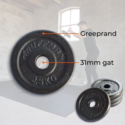 4x2,5kg halterschijven set