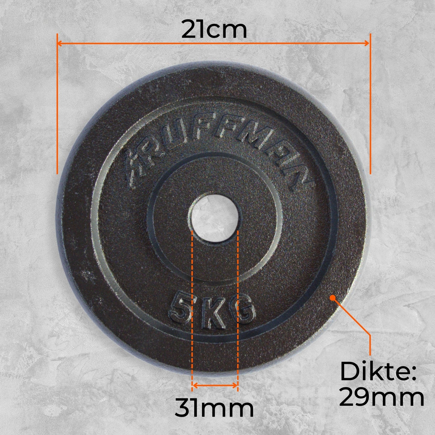 4x5kg halterschijven set - 20kg