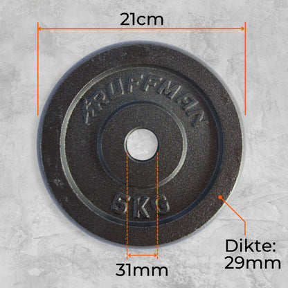 4x5kg halterschijven set - 20kg