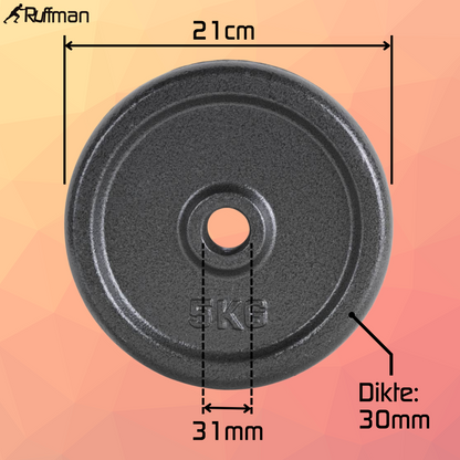 4x5kg halterschijven set - 20kg