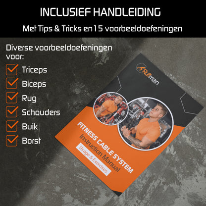 Fitness kabelsysteem - XXL set