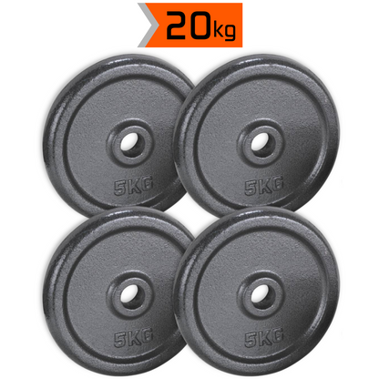 4x5kg halterschijven set - 20kg