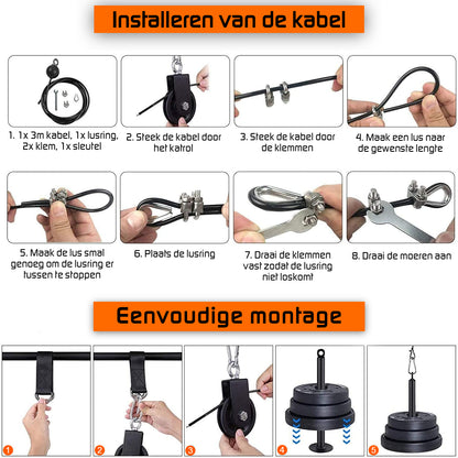 Fitness kabelsysteem - Large set